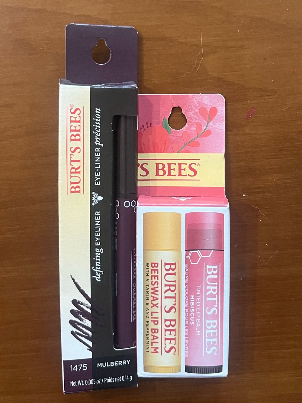 Burt's Bees Mulberry Eye Liner & Lip Balm Duo - Pink